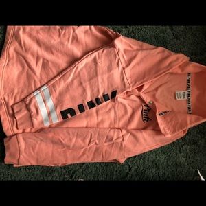 Victoria secret button Quarter hoodie